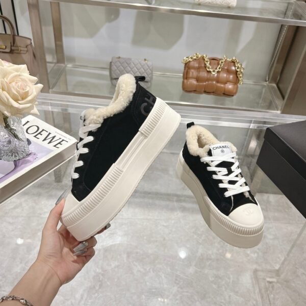 Chanel original suede lettering casual lady shoes