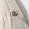 Moncer white fritillary bright patent leather short down jacket