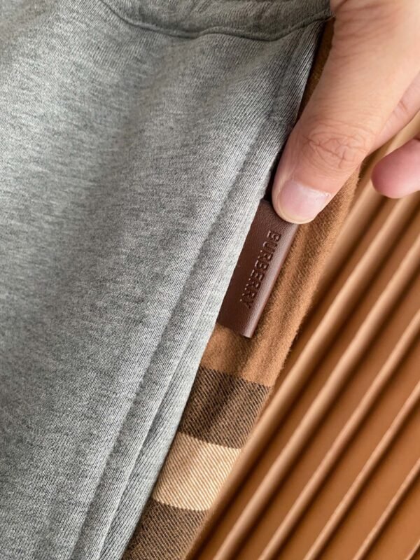 Burberry plaid cotton blend sweatpants suit