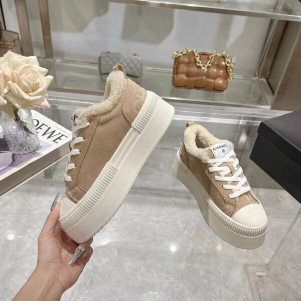 Chanel original suede lettering casual lady shoes