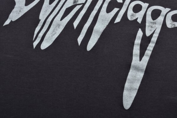 Balenciaga 1:1 melted letter print short-sleeved shirt 230g