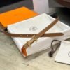 Hermes focus buckle & reversible leather strap 13mm