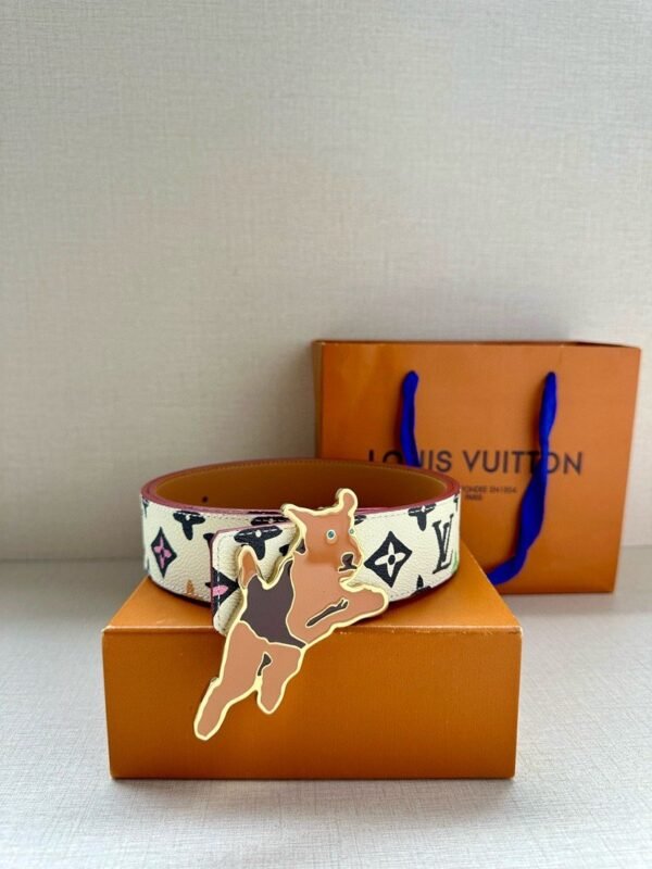 Louis Vuitton & tyler BELT monogram craggy reversible belt