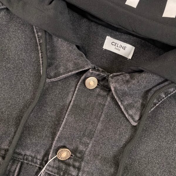 Celine 1:1 hooded sweatshirt denim fashion jacket