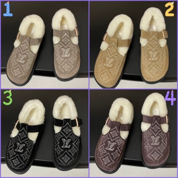 Louis Vuitton COLORADO COMFORT Mary Jane Wool Loafers