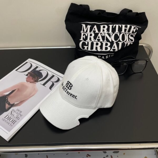 Original Balenciaga baseball cap black and white
