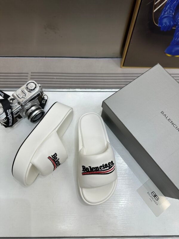 balenciaga couple platform slippers