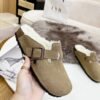 birkenstock original wool slippers imported mercerized cowhide suede upper