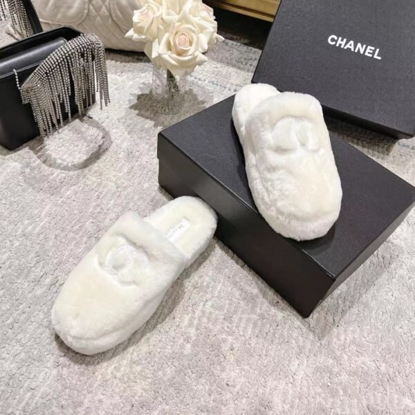Chane Wool slippers pure fur all lamb wool