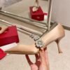 Roger vivier bouquet of flower diamonds kitten shoes