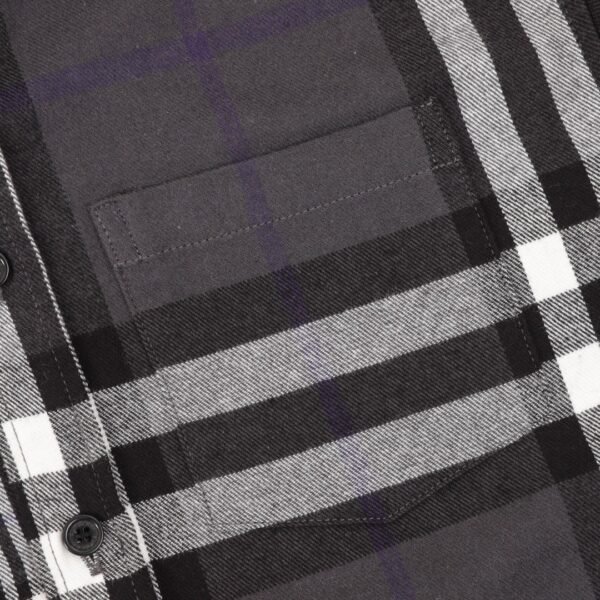 burberry double-brushed striped pair check classic shirt