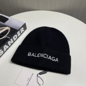 Balenciaga original classic embroidered monogram knit hat