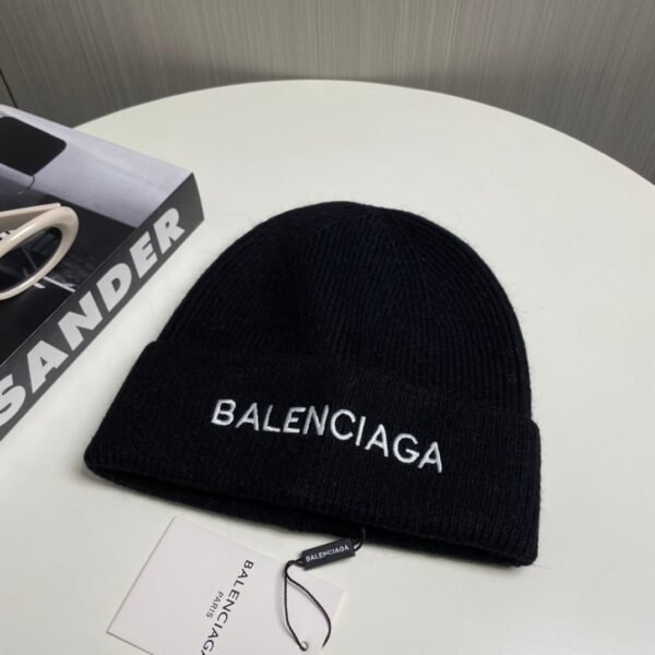 Balenciaga original classic embroidered monogram knit hat