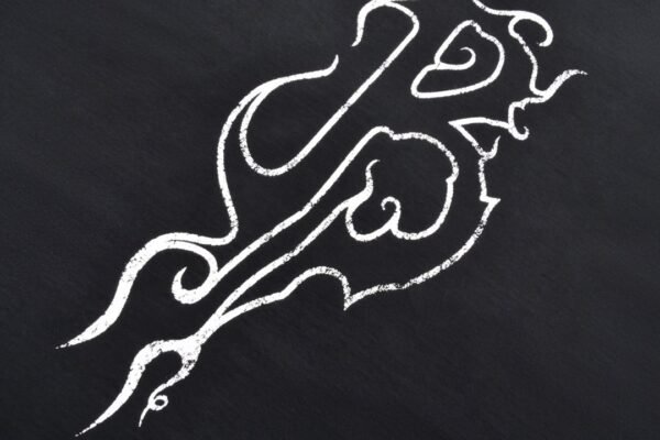 Balenciaga flame Sanskrit letter print short sleeve