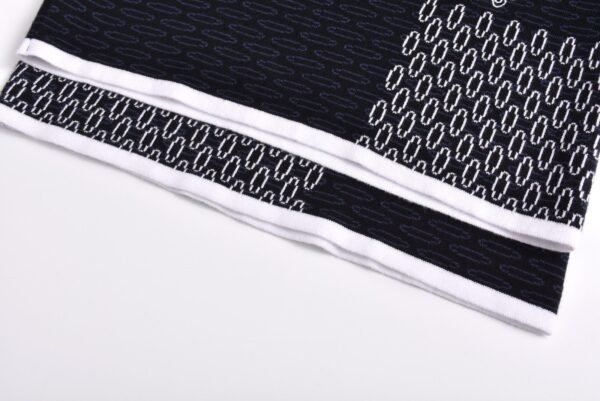 Louis Vuitton white and blue checkered knitted shorts