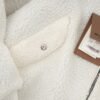 Burberry double-sided logo pattern khaki double-sided fleece coat