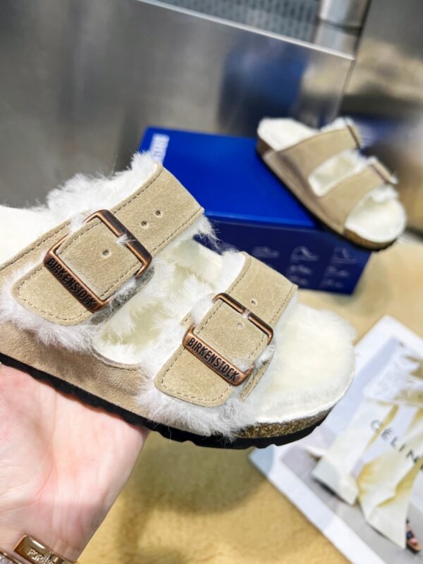 birkenstock original wool slippers imported mercerized cowhide suede upper