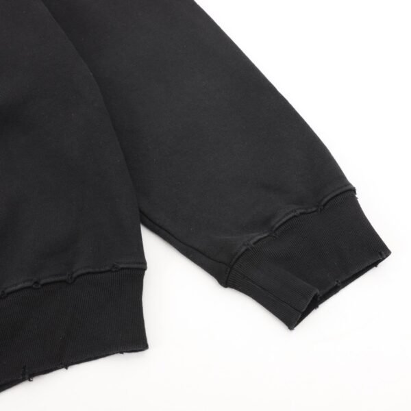 Balenciaga washed lettered printed crew-neck hoodie