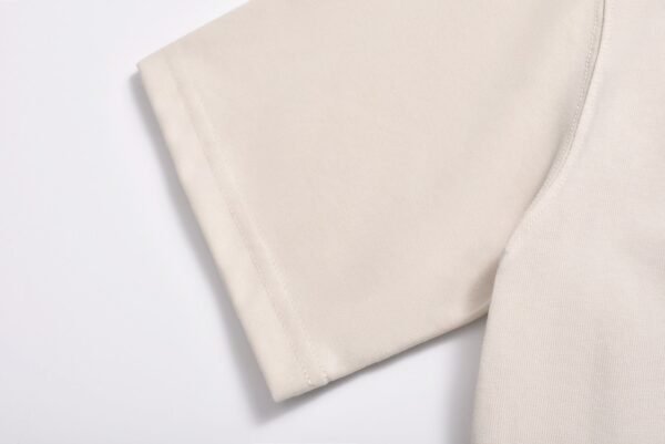 Ami hemp rope letter embroidered short sleeve