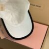 miumiu embroidered baseball cap