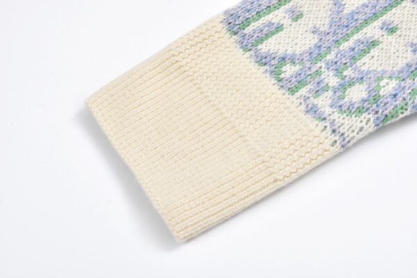 Dior full-print Jacquard round-neck Sweater (off-white)