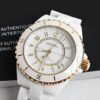 Chanel White Watch Ceramic mechanical watch