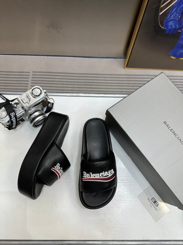 balenciaga couple platform slippers