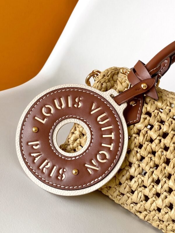 Louis Vuitton top original single Raffia nano speedy handbag