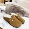 birkenstock original wool slippers imported mercerized cowhide suede upper