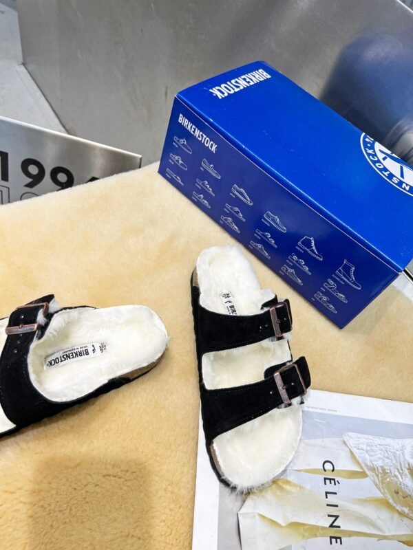 birkenstock original wool slippers imported mercerized cowhide suede upper