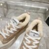 Chanel original suede lettering casual lady shoes