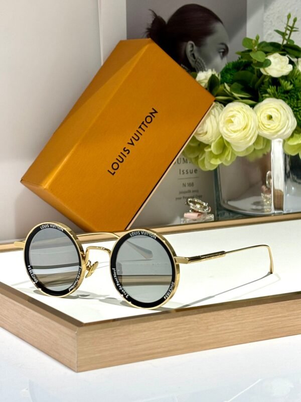 LOUIS VUITTO round fashion sunglasses SIZE: 44 29-140