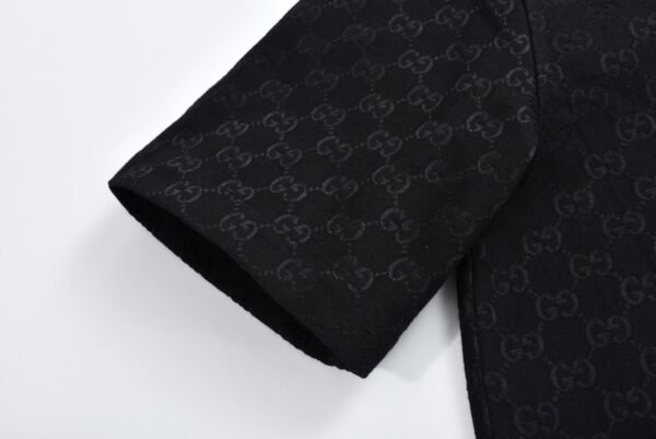 Gucci 1:1 SET black Monoprint short-sleeved shirt and shorts set