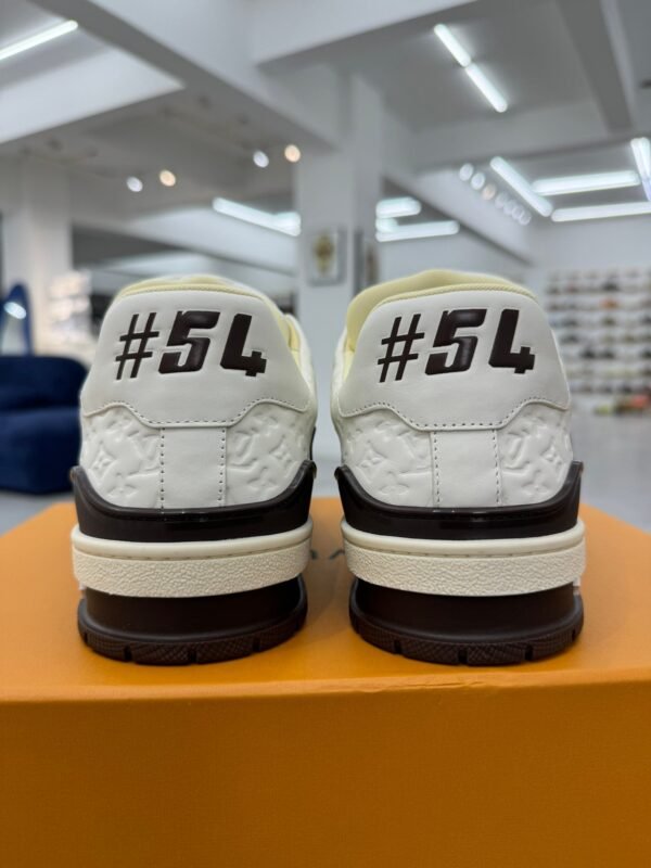 Louis Vuitton & tyler trainer WHITE embossed shoes