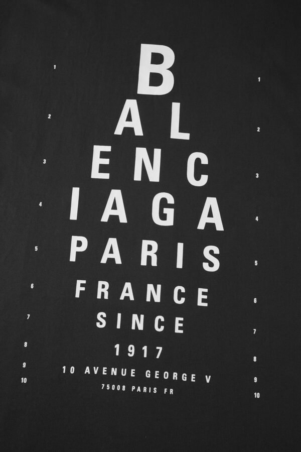 5-7-7.jpg Balenciaga’s vision chart print cuts through the short sleeve