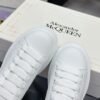 McQueen White shoes calfskin leather sneakers