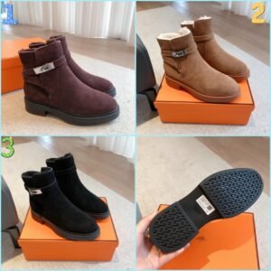 5562626.jpg Hermès classic Kelly boots are made of calfskin leather and lambskin leather lining. High-end autumn and winter boots