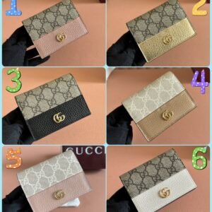 GUCCI Marmont series card holder premium version genuine leather material size 11×8.5x3cm