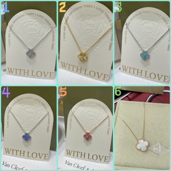 Van Cleef & Arpels vca single flower four-leaf clover necklace high quality V gold material workmanship details 1:1