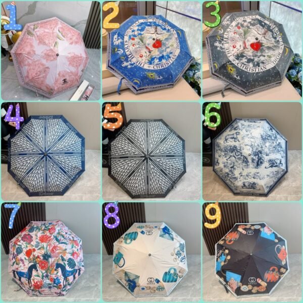 Chanel parasol new summer umbrella outdoor umbrella fully automatic