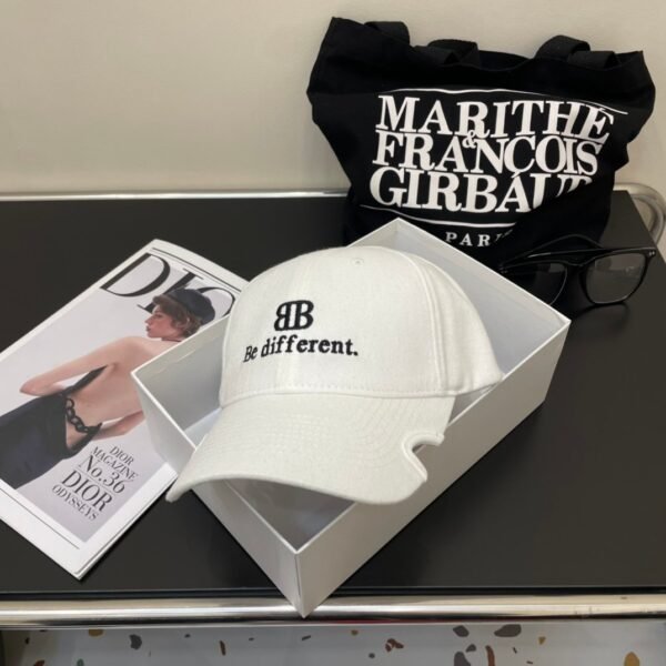 Original Balenciaga baseball cap black and white