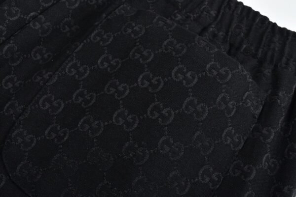 Gucci 1:1 SET black Monoprint short-sleeved shirt and shorts set