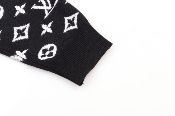 Louis Vuitton Knitted cardigan combed wool match color