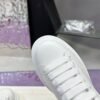 McQueen White shoes calfskin leather sneakers
