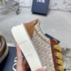 Dior original casual shoes diamond pattern canvas inlay