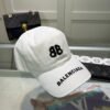 Balenciaga embroidered baseball cap Black White Gray