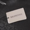 balenciaga washed lettered printed crew-neck hoodie