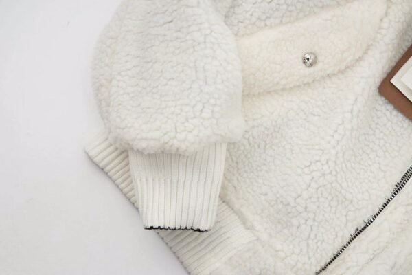 Burberry double-sided logo pattern khaki double-sided fleece coat