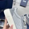 Dior original casual shoes diamond pattern canvas inlay