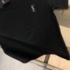 Saint Laurent original round neck short sleeve YSL embroidery logo